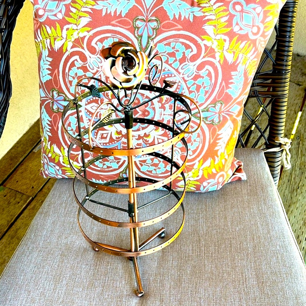 Beautiful brass earring holder
